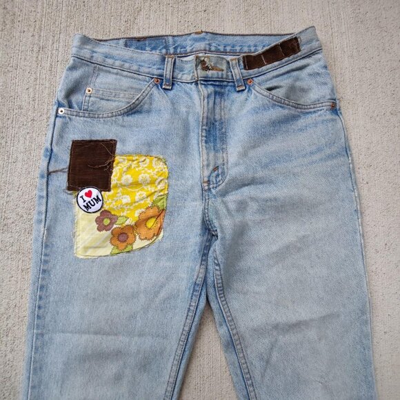 Vintage 'Levis' orange tab light wash flared denim with custom vintage men's 32 - Picture 2 of 6